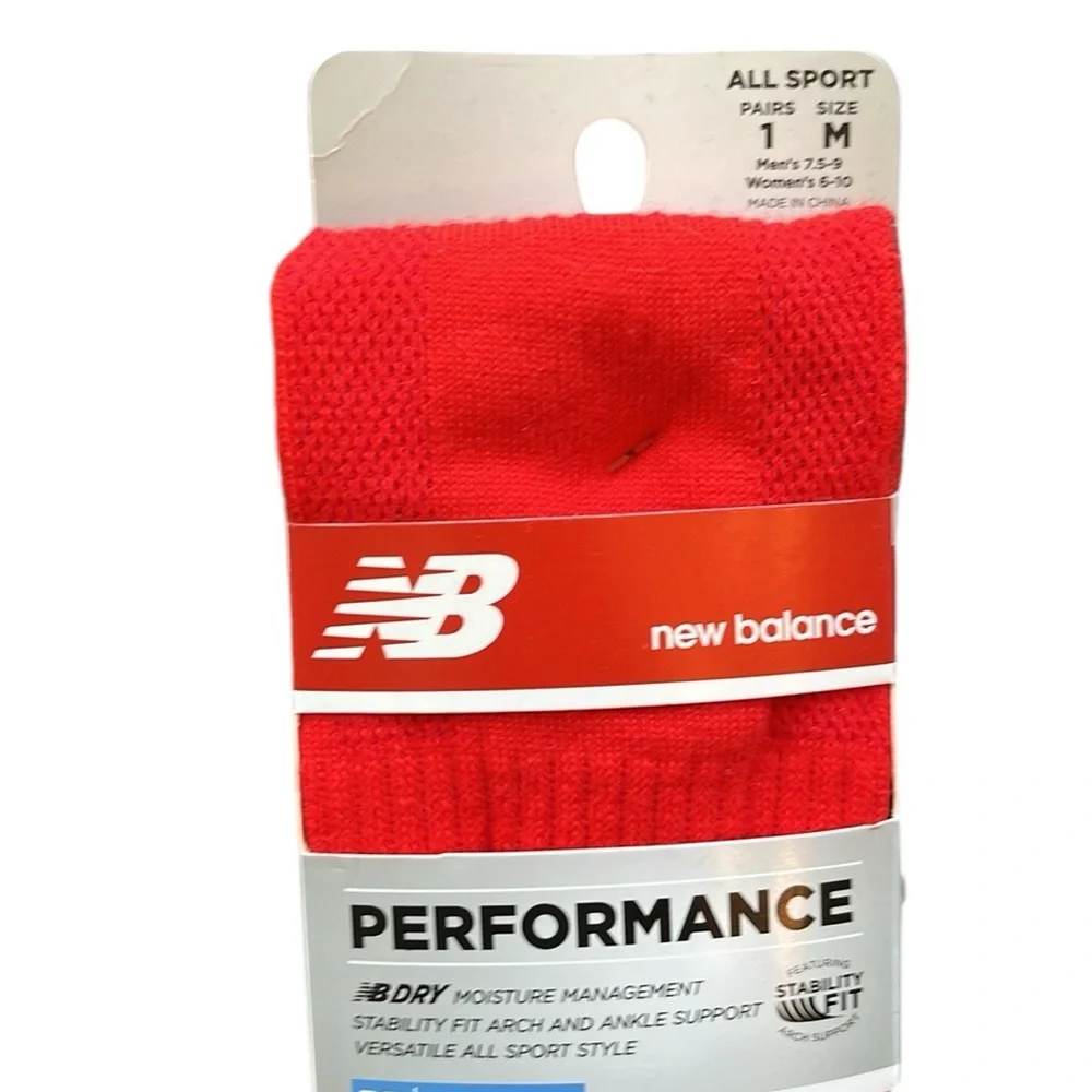 NWT New Balance | Adult All Sport Performance Socks sz M